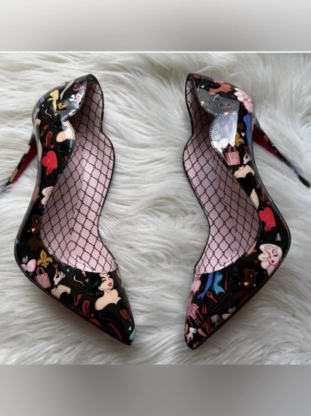 NWT•Christian Louboutin X Dr Bored Limited Edition Hot Chick 100 Pumps Size: 37